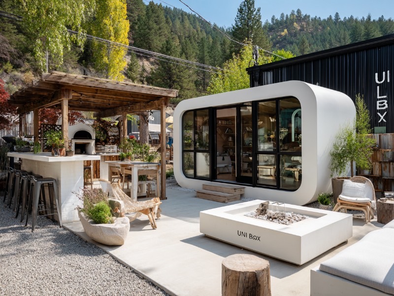 UNIBOX 内装事例 - 高級感ある内装と快適な居住空間